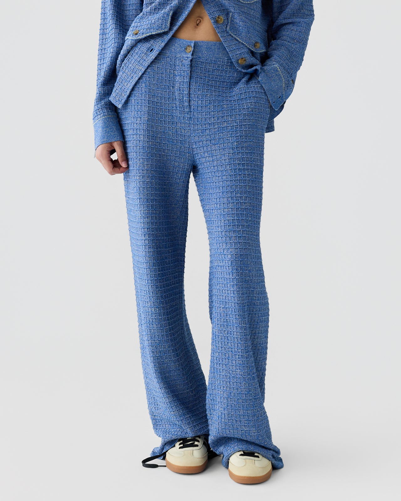 Waffle Work Pant - Delft Blue