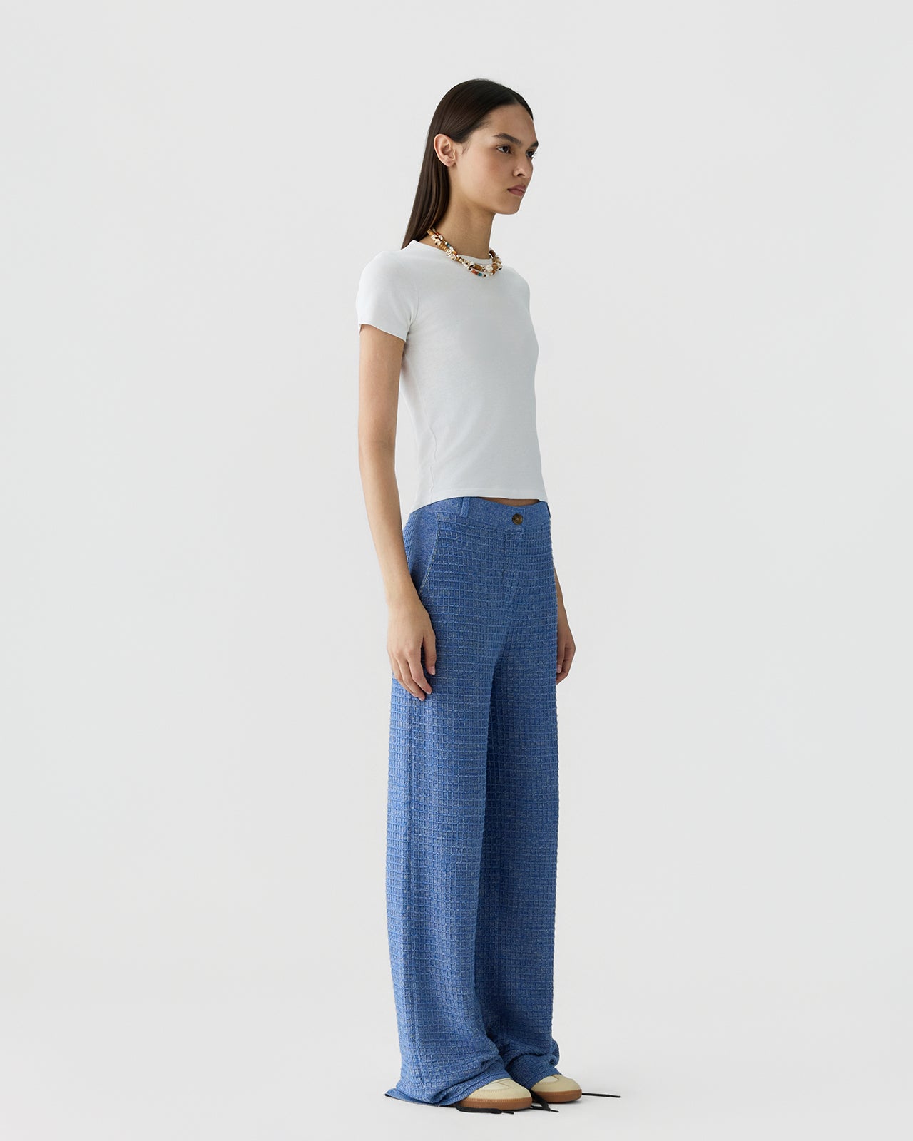 Waffle Work Pant - Delft Blue