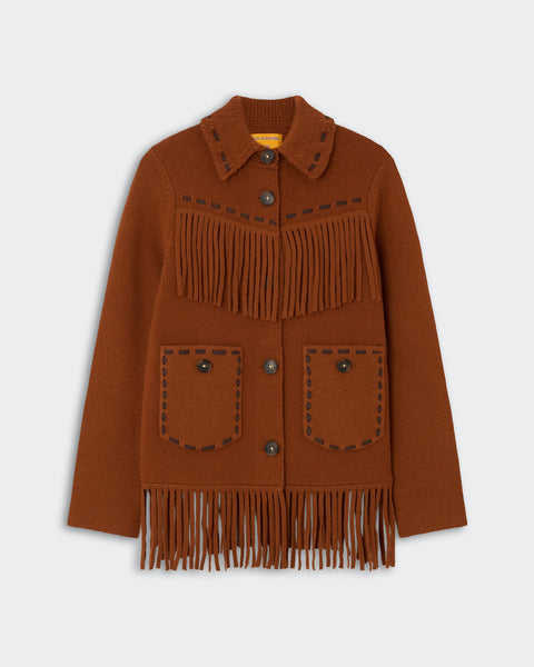 Western Fringe Jacket - Burnt Sienna – Guest In Residence