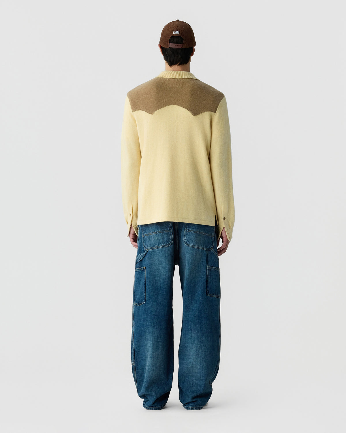 Western Button Up! Shirt - Butter/Camel