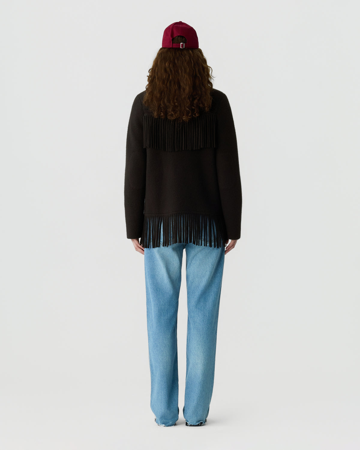 Western Fringe Jacket - Burnt Cocoa