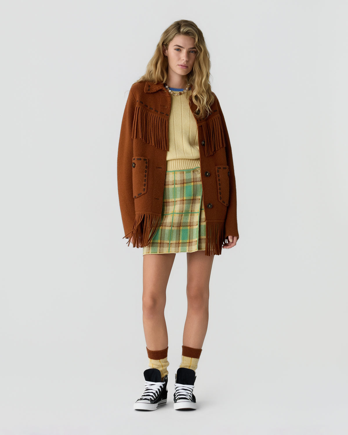 Western Fringe Jacket - Burnt Sienna
