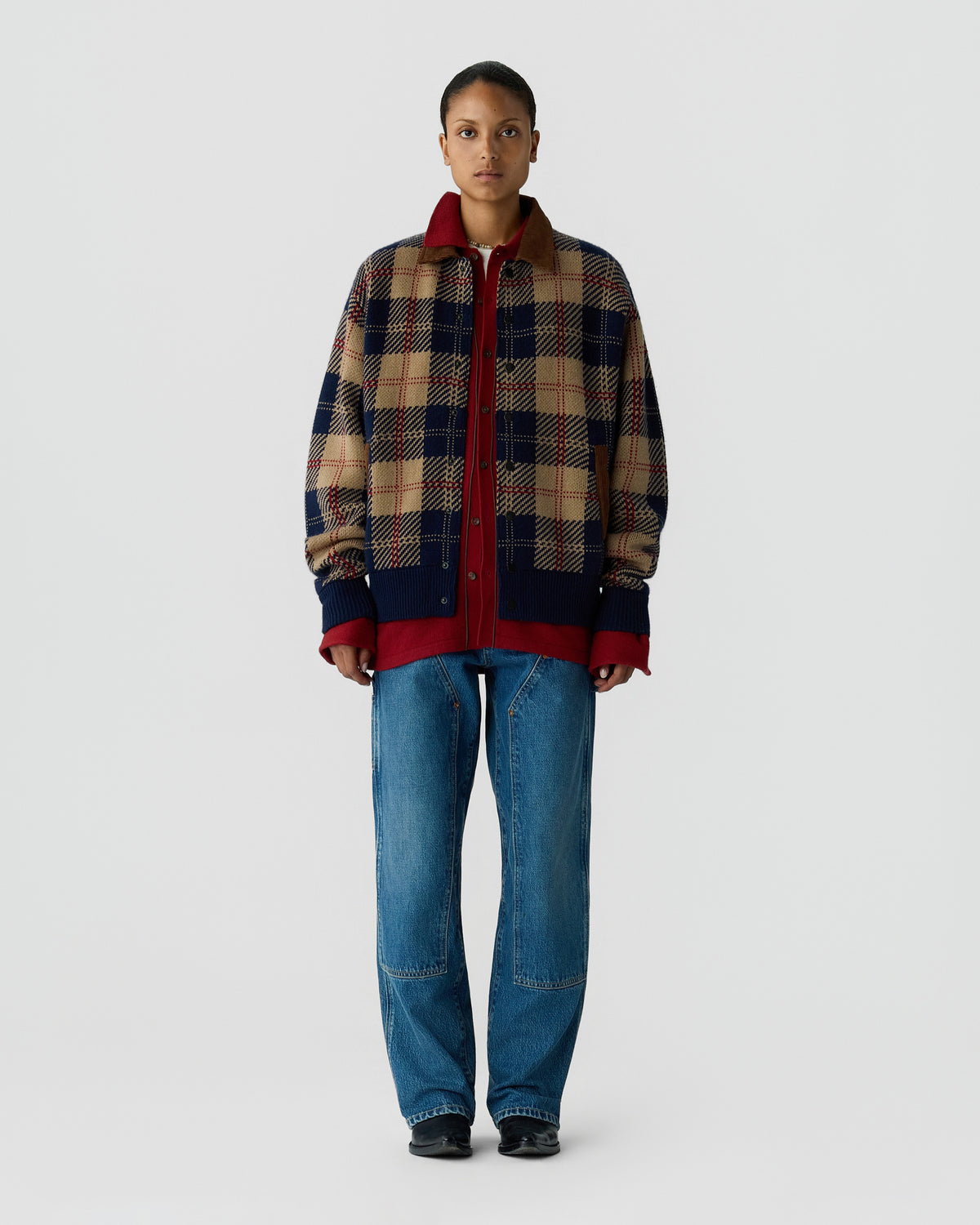 Tartan Bomber - Camel Combo