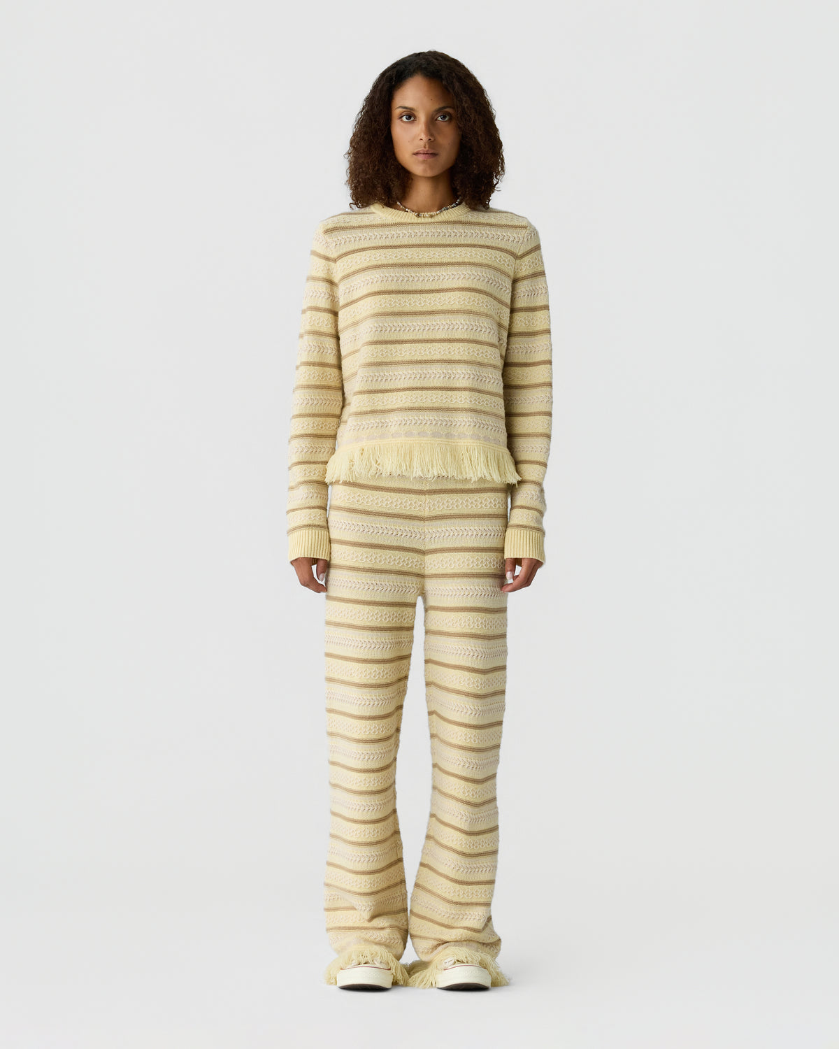 Western Stripe Crew - Butter Combo
