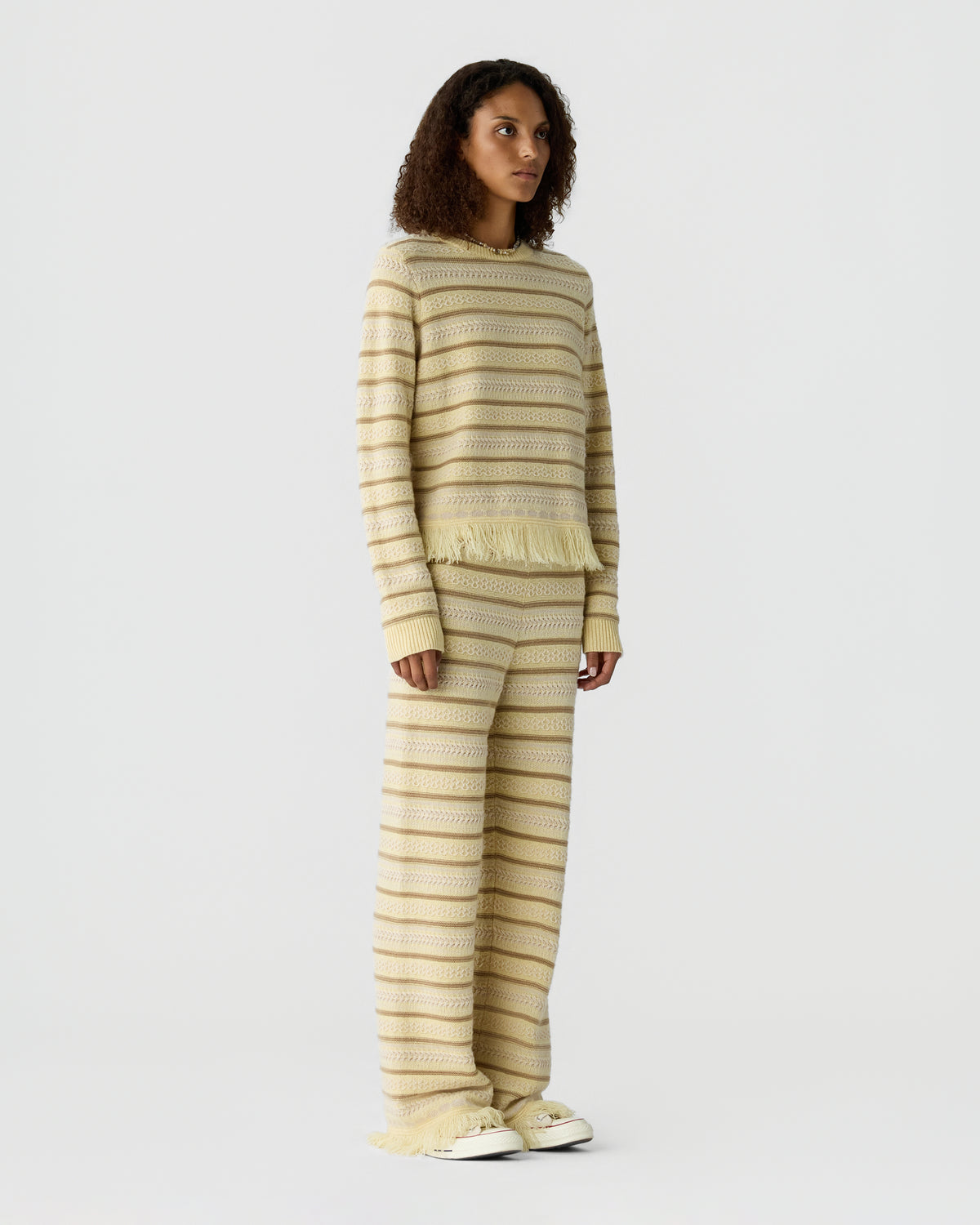 Western Stripe Crew - Butter Combo
