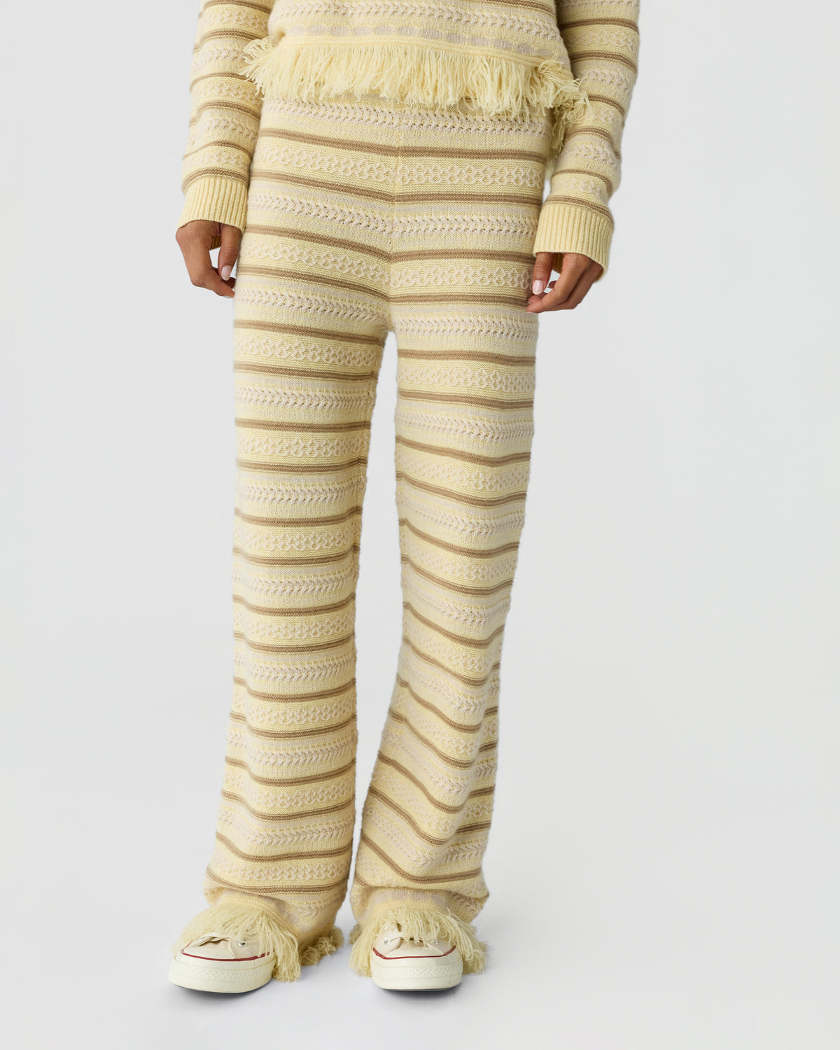 Western Stripe Pant - Butter Combo