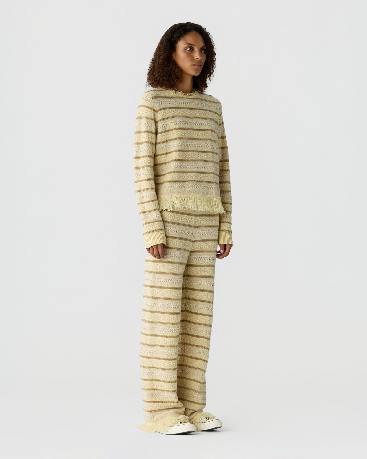 Western Stripe Pant - Butter Combo