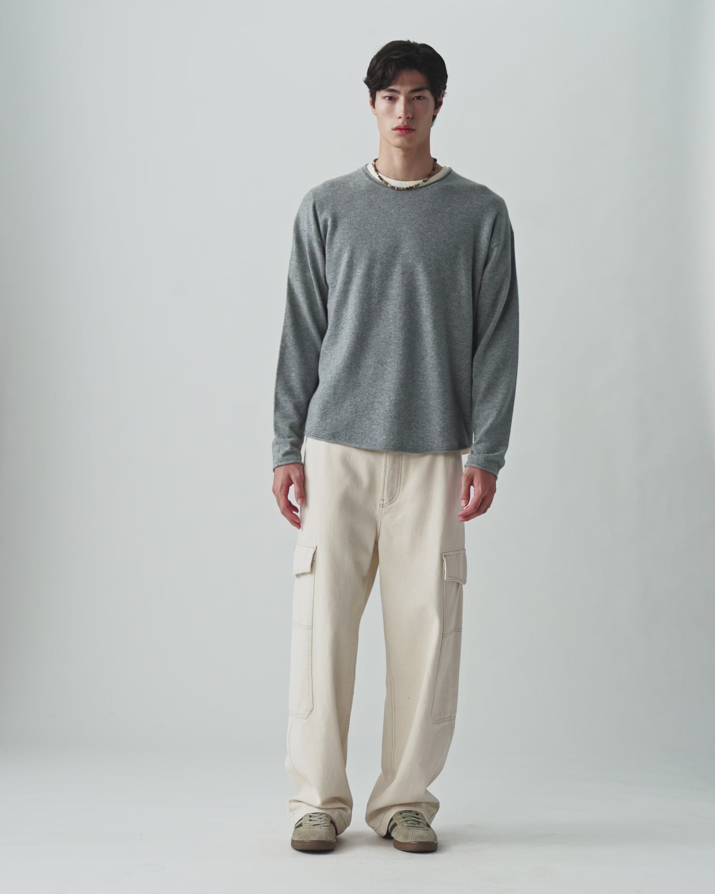 Oversized Crew - Heather Grey