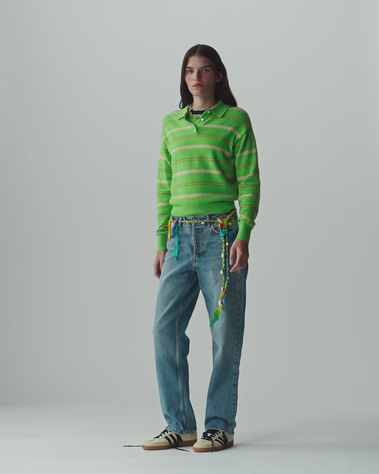 Collegiate Stripe Polo - Match Point Combo