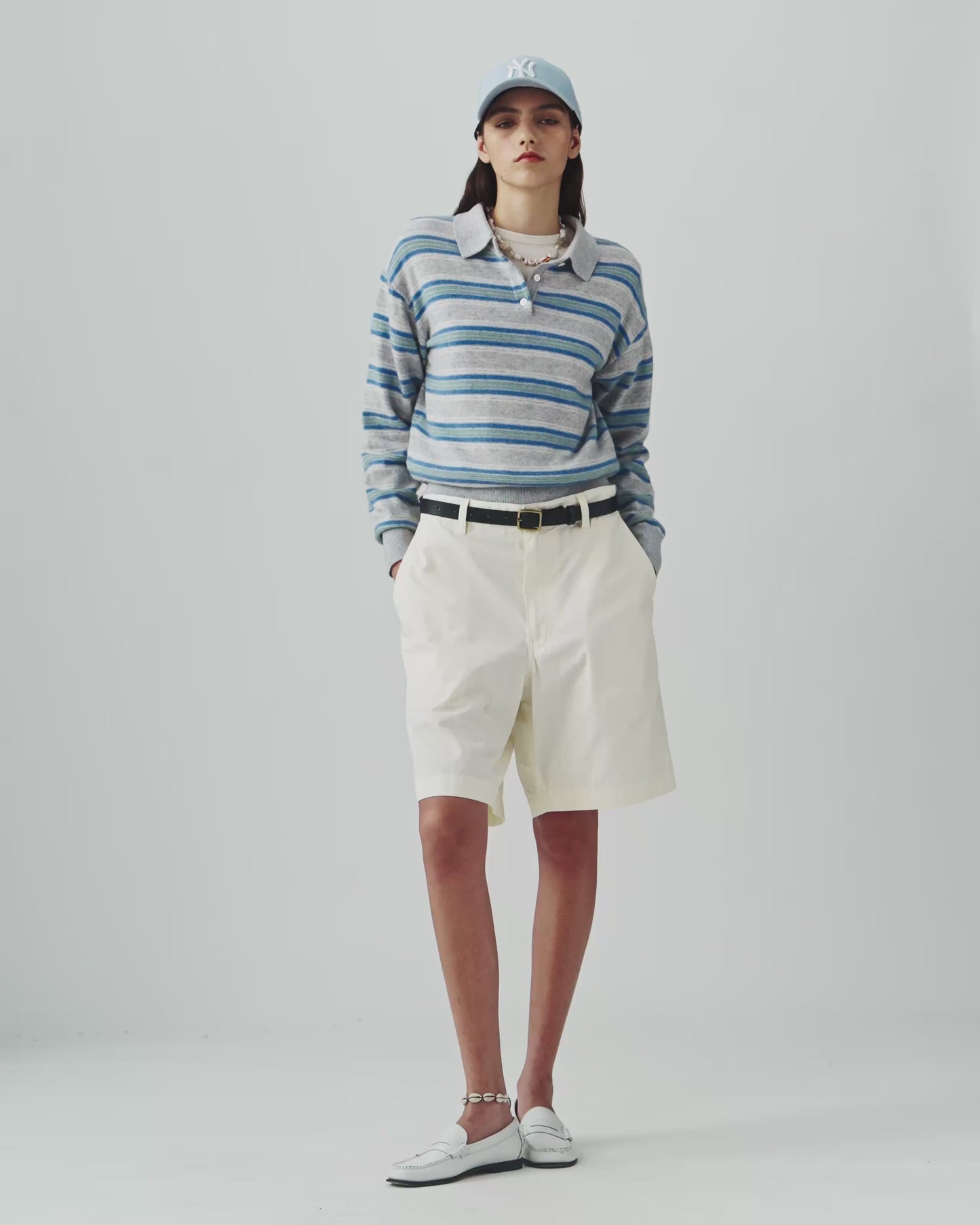 Collegiate Stripe Polo - Stone Combo
