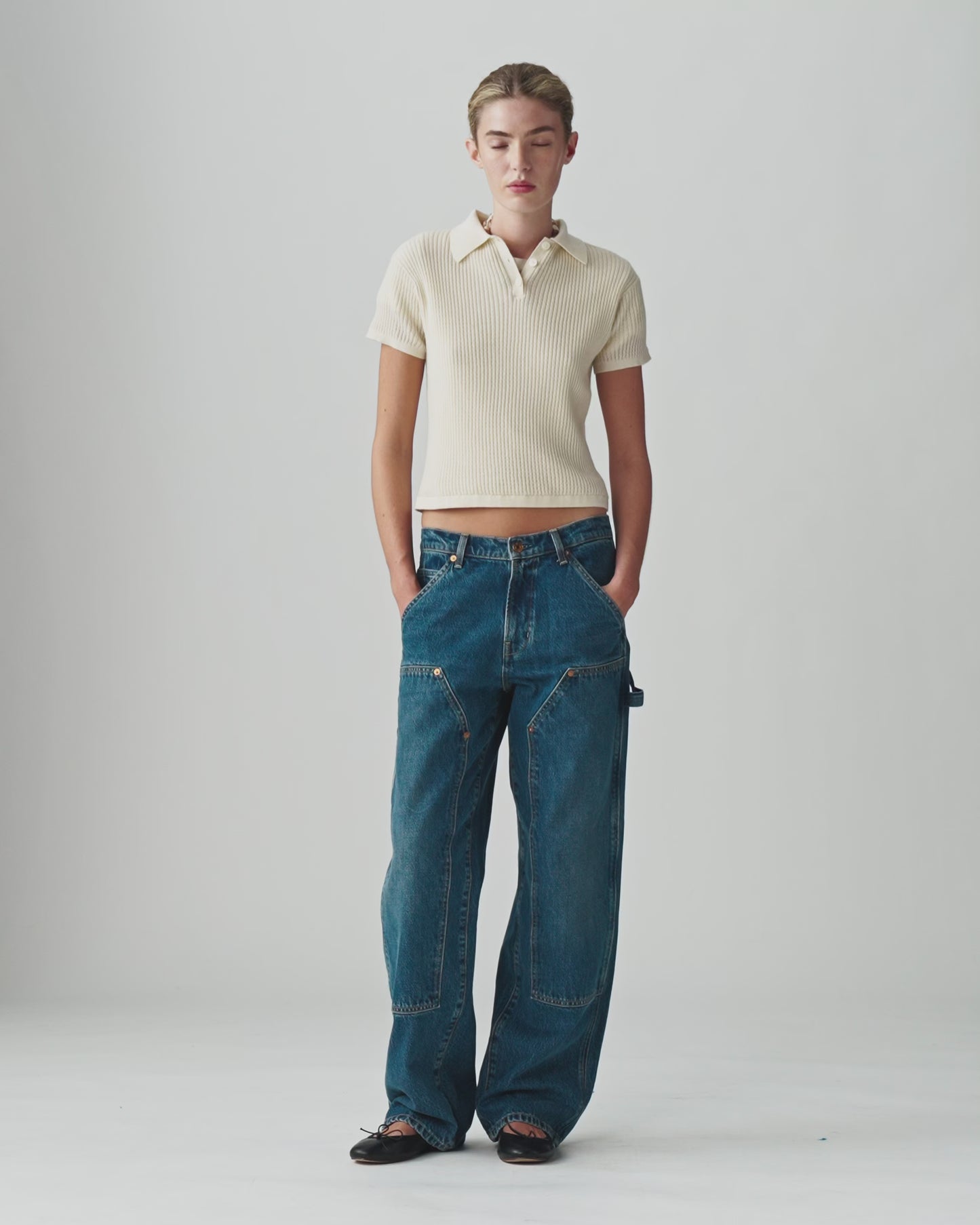Shrunken Polo - Cream