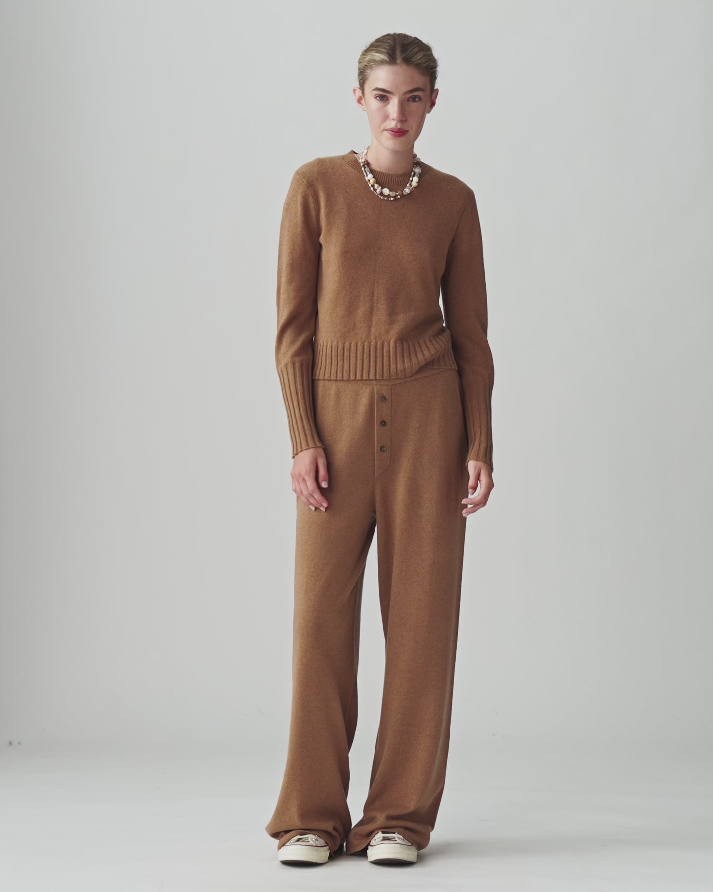 Shrunken Crew - Almond