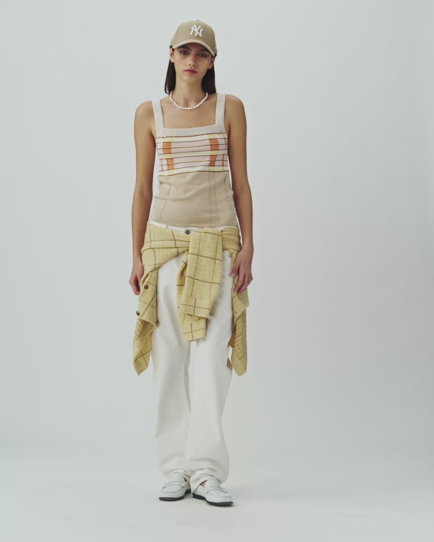 Plaited Rib Tank - Sandstone Combo