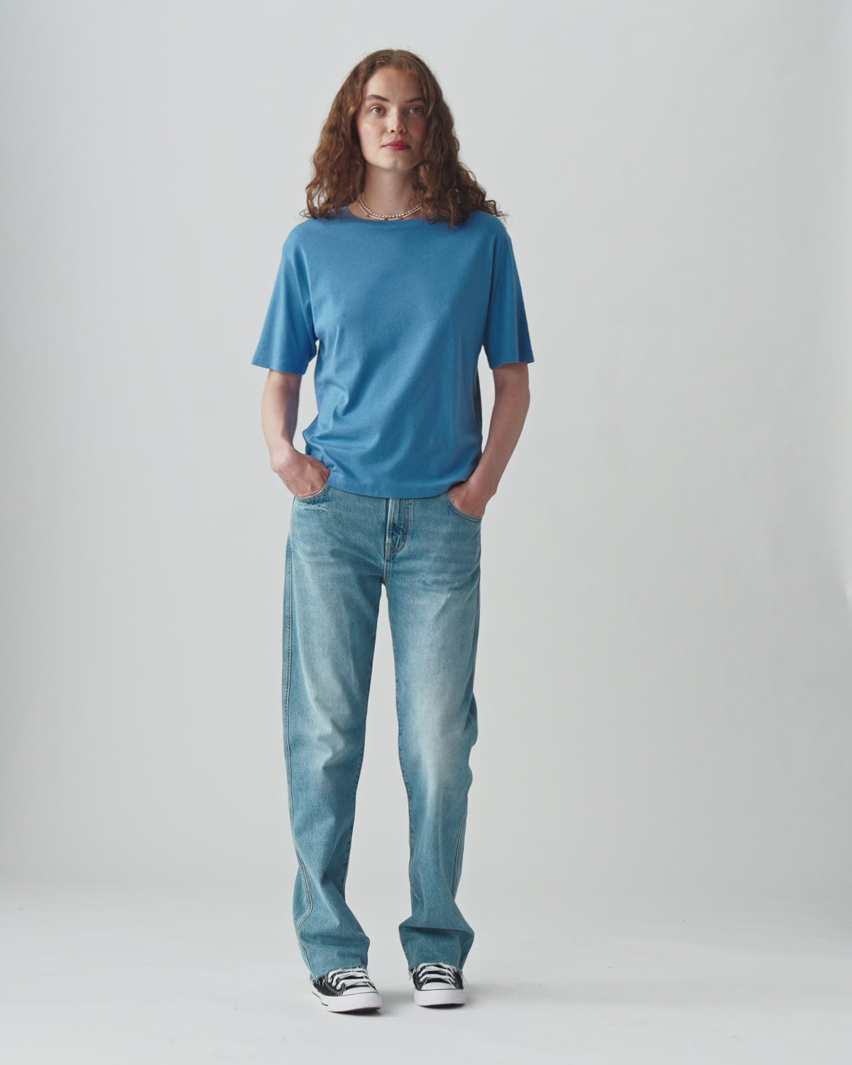 Oversized Tee - Delft Blue