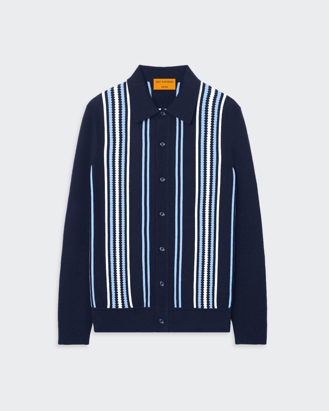 Stripe Plaza Shirt - Midnight/Denim Blue/Cream